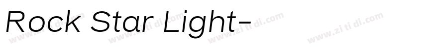 Rock Star Light字体转换